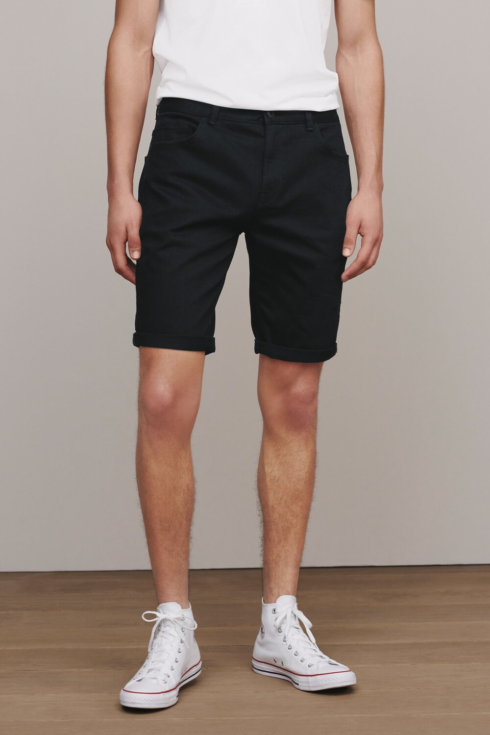 Джинсовые шорты стрейч Next, черный
Джинсовые шорты стрейч Next, черный