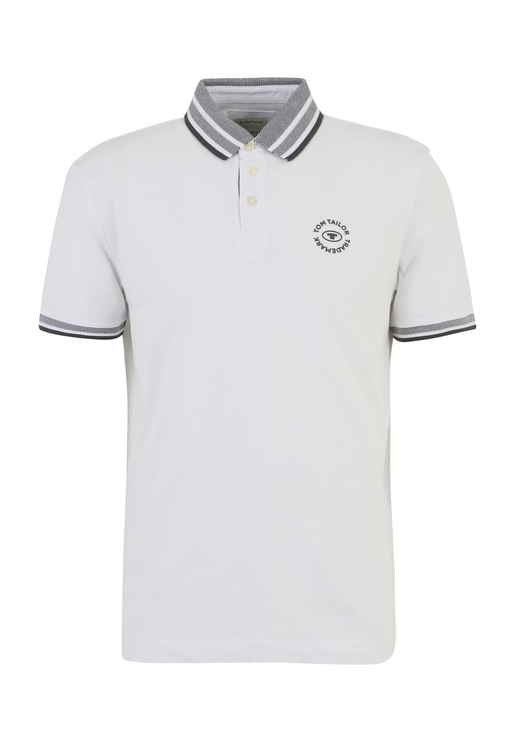 Рубашка-поло, хлопок, контрастные полоски, мужская TOM TAILOR, белый
Рубашка-поло, хлопок, контрастные полоски, мужская TOM TAILOR, белый