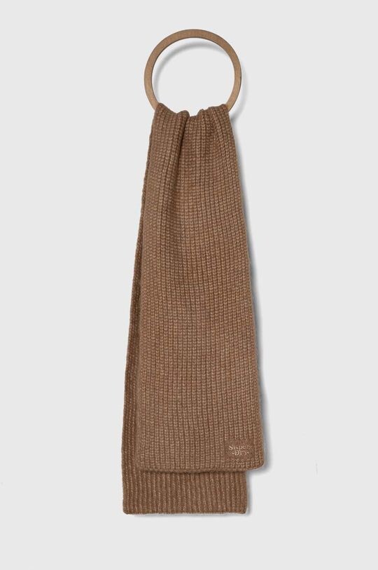 Шарф с добавлением шерсти Superdry, бежевый 
Шарф с добавлением шерсти Superdry, бежевый