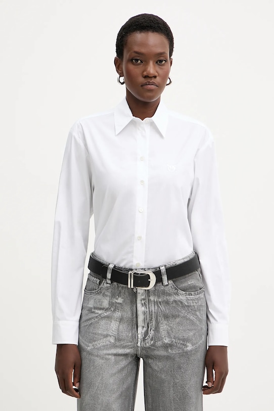 Хлопковая рубашка Pinko, белый
Хлопковая рубашка Pinko, белый