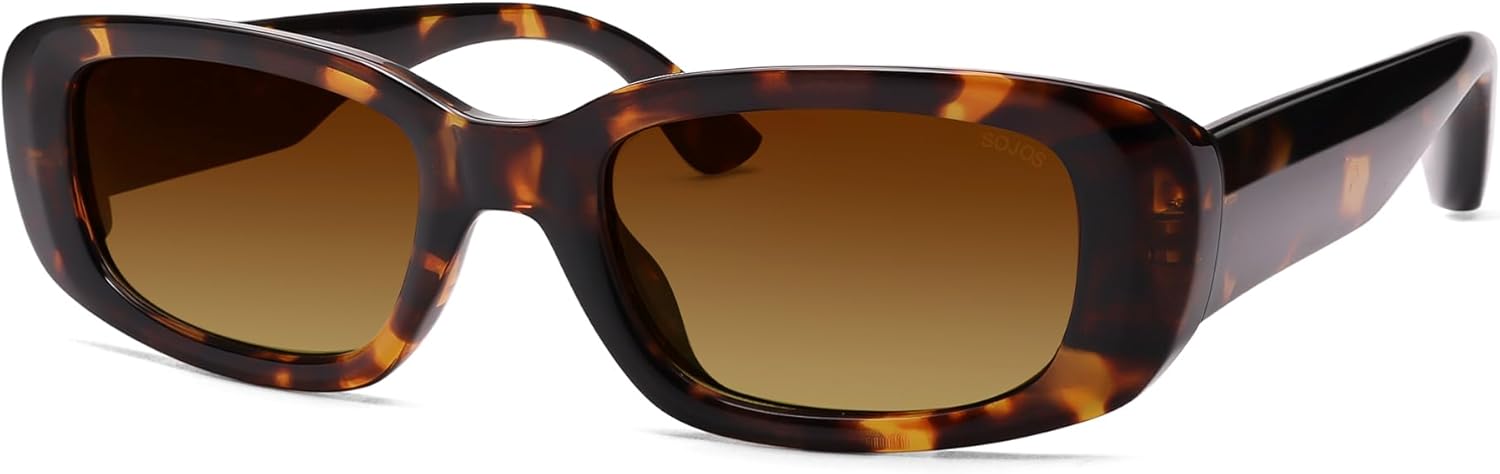 Солнцезащитные очки SOJOS Retro Rectangle Polarized Sunglasses для женщин и мужчин, в стиле Y2k 90-х, с защитой от УФ-излучения, модель SJ2375, Brown Tortoise/Brown Grading
Солнцезащитные очки SOJOS Retro Rectangle Polarized Sunglasses для женщин и мужчин, в стиле Y2k 90-х, с защитой от УФ-излучения, модель SJ2375, Brown Tortoise/Brown Grading