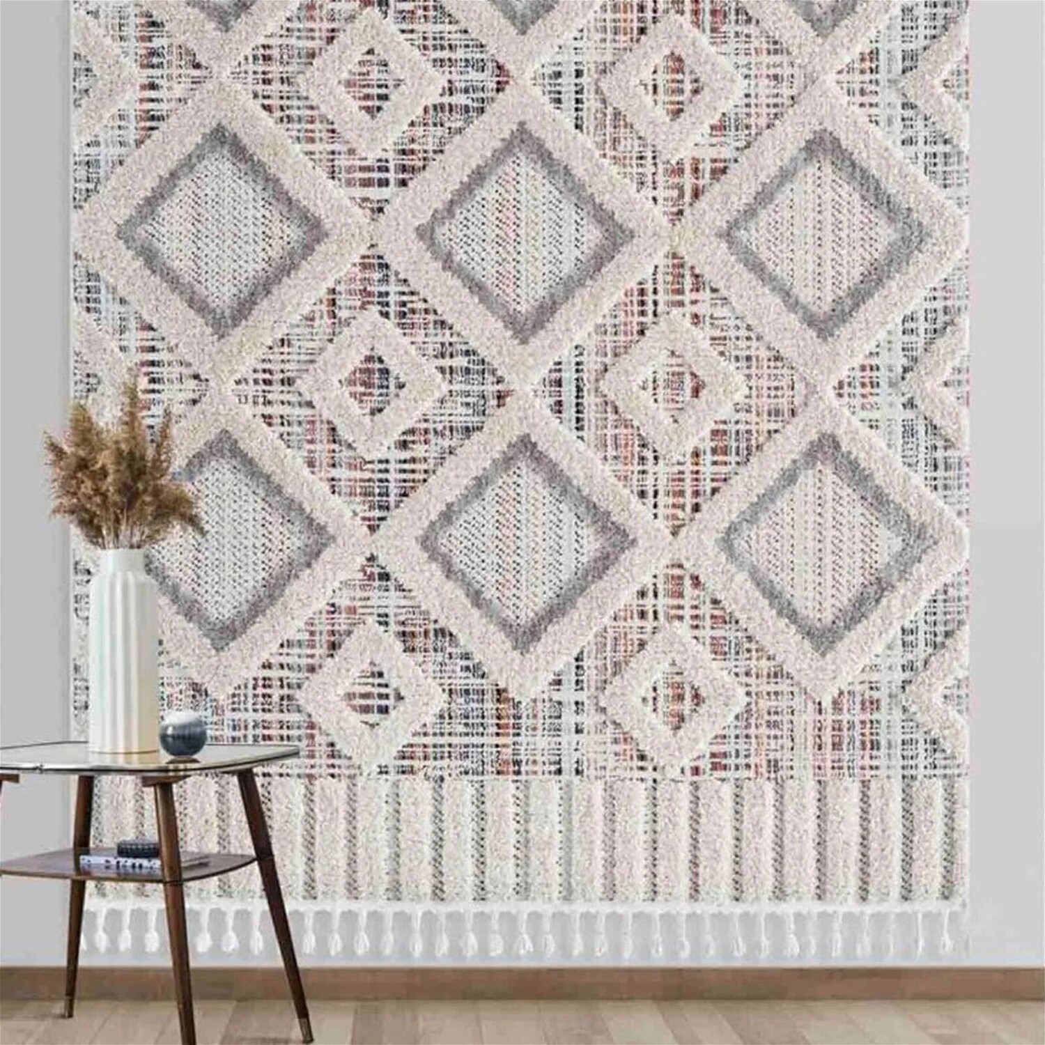 Empera Bilbao Flame Современный скандинавский ковер с бахромой - Бежевый - 160x230 см
Empera Bilbao Flame Современный скандинавский ковер с бахромой - Бежевый - 160x230 см