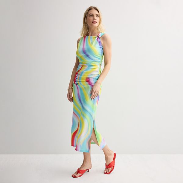 Женское асимметричное плиссированное платье миди Intempo, цвет tie dye
Женское асимметричное плиссированное платье миди Intempo, цвет tie dye