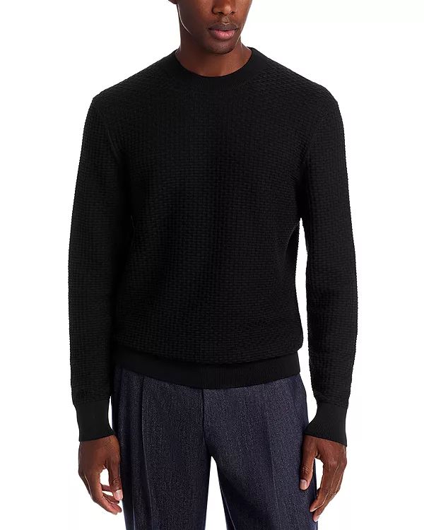 Свитер с круглым вырезом Boss, черный
Свитер с круглым вырезом Boss, черный