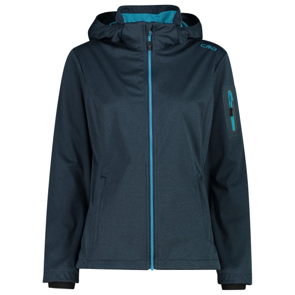 Женская легкая куртка софтшелл с капюшоном на молнии - куртка софтшелл Cmp, Night Melange
Женская легкая куртка софтшелл с капюшоном на молнии - куртка софтшелл Cmp, Night Melange