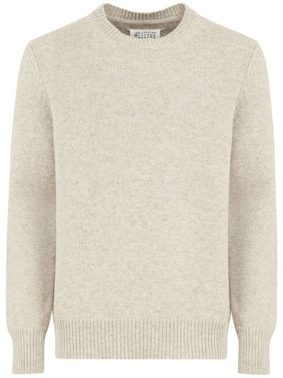 Maison Margiela джемпер с круглым вырезом и четырьмя стежками, нейтральный цвет 
Maison Margiela джемпер с круглым вырезом и четырьмя стежками, нейтральный цвет