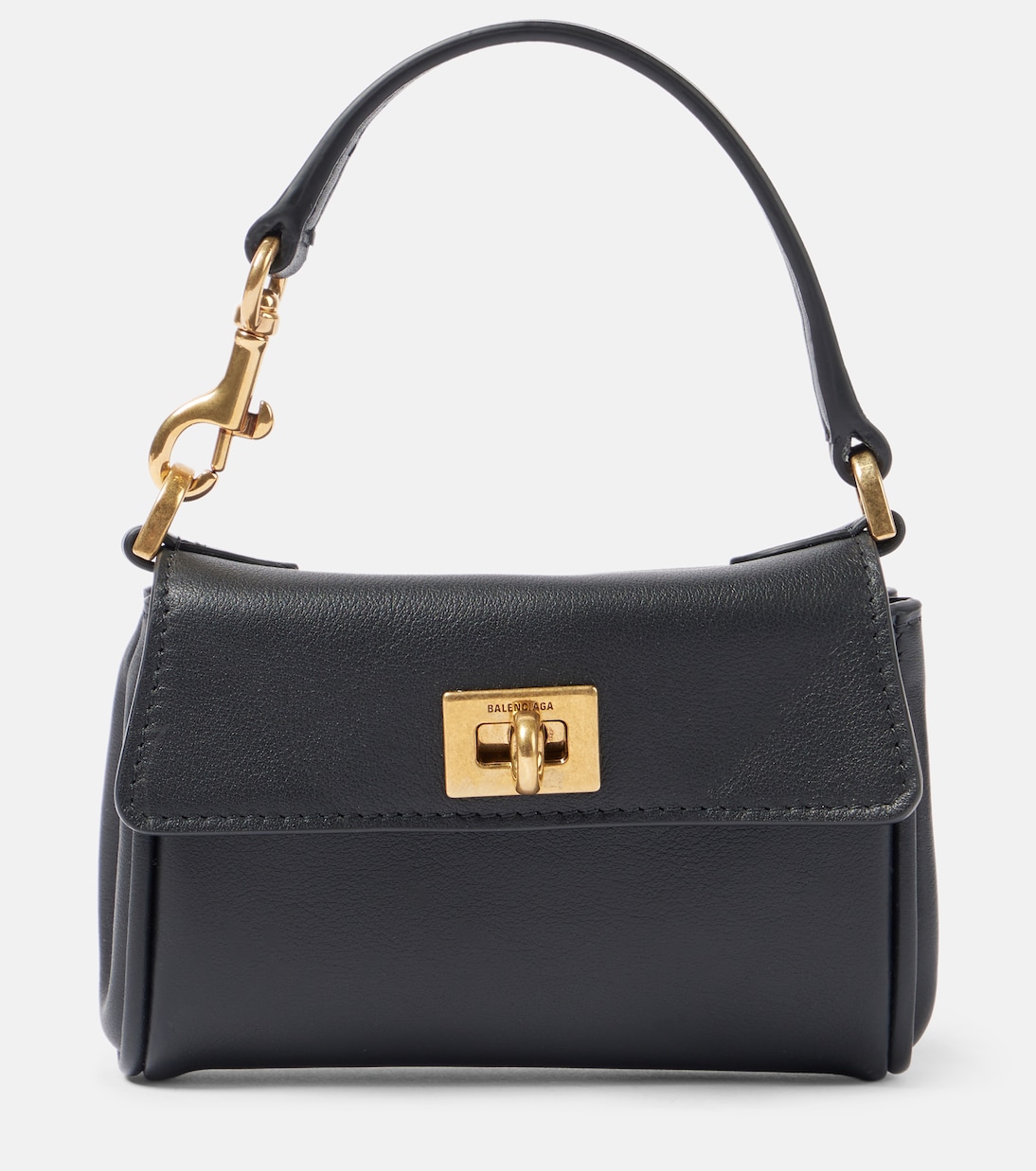 Кожаная сумка-тоут Rodeo Nano Balenciaga, черный
Кожаная сумка-тоут Rodeo Nano Balenciaga, черный