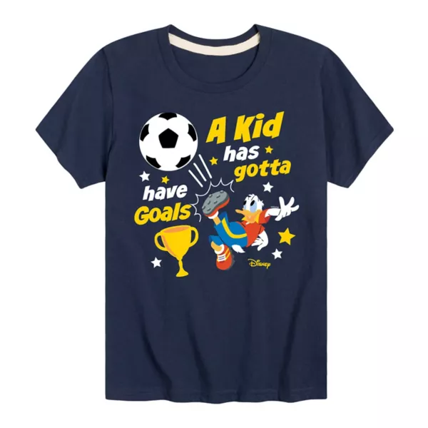 Футболка с изображением Микки Мауса и его друзей Дональда Дака для мальчиков 8-20 лет, которые должны иметь цели Disney, синий 
Футболка с изображением Микки Мауса и его друзей Дональда Дака для мальчиков 8-20 лет, которые должны иметь цели Disney, синий