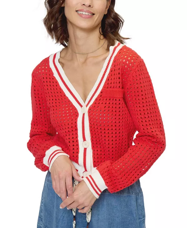 Кардиган Junie Varsity с сетчатой вышивкой Central Park West, красный
Кардиган Junie Varsity с сетчатой вышивкой Central Park West, красный
