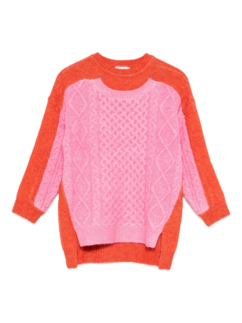 Свитер фактурной вязки в стиле колор-блок Stella Mccartney Kids, розовый
Свитер фактурной вязки в стиле колор-блок Stella Mccartney Kids, розовый