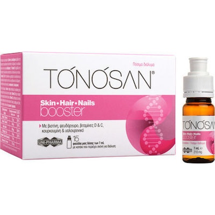 Tonosan Skin-Hair-Nails Booster - 15 флаконов по 7 мл Uni-Pharma
Tonosan Skin-Hair-Nails Booster - 15 флаконов по 7 мл Uni-Pharma