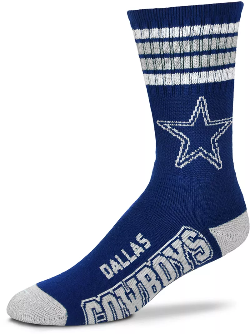 Носки Dallas Cowboys с четырьмя полосками для босых ног Deuce For Bare Feet 
Носки Dallas Cowboys с четырьмя полосками для босых ног Deuce For Bare Feet