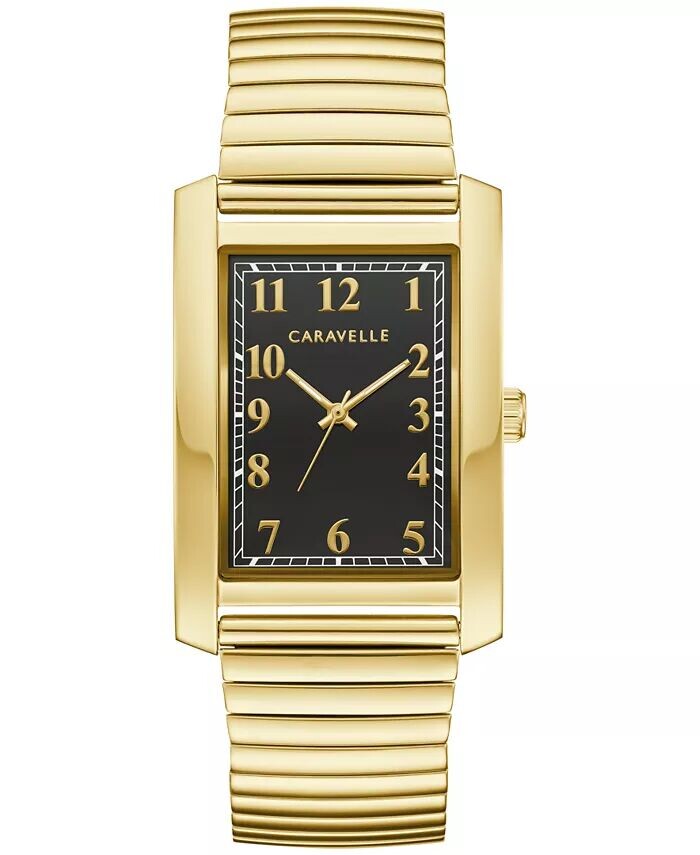Мужские деловые золотистые часы с расширительным браслетом из нержавеющей стали, 30 мм Caravelle
Мужские деловые золотистые часы с расширительным браслетом из нержавеющей стали, 30 мм Caravelle