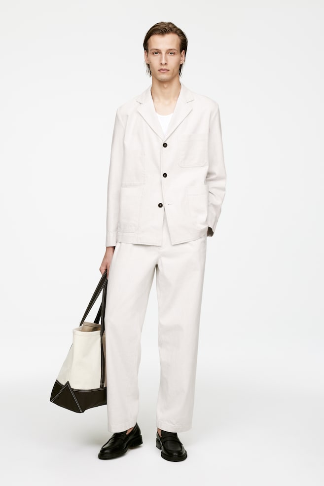 Блейзер из хлопка и льна Arket, белый
Блейзер из хлопка и льна Arket, белый