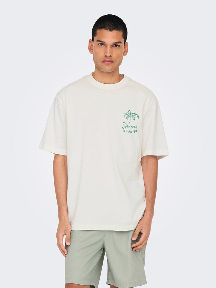 Футболка ONLY & SONS, белый/зеленый
Футболка ONLY & SONS, белый/зеленый