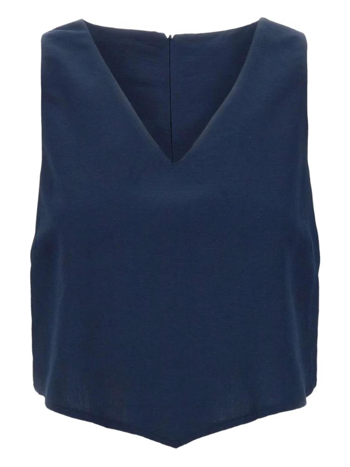 Укороченный топ с V-образным вырезом kaos, синий
Укороченный топ с V-образным вырезом kaos, синий