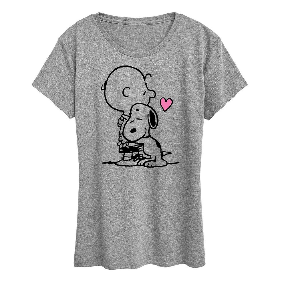 Женская футболка с рисунком Peanuts Snoopy & Charlie Brown Hug Licensed Character, цвет Heather Gray
Женская футболка с рисунком Peanuts Snoopy & Charlie Brown Hug Licensed Character, цвет Heather Gray
