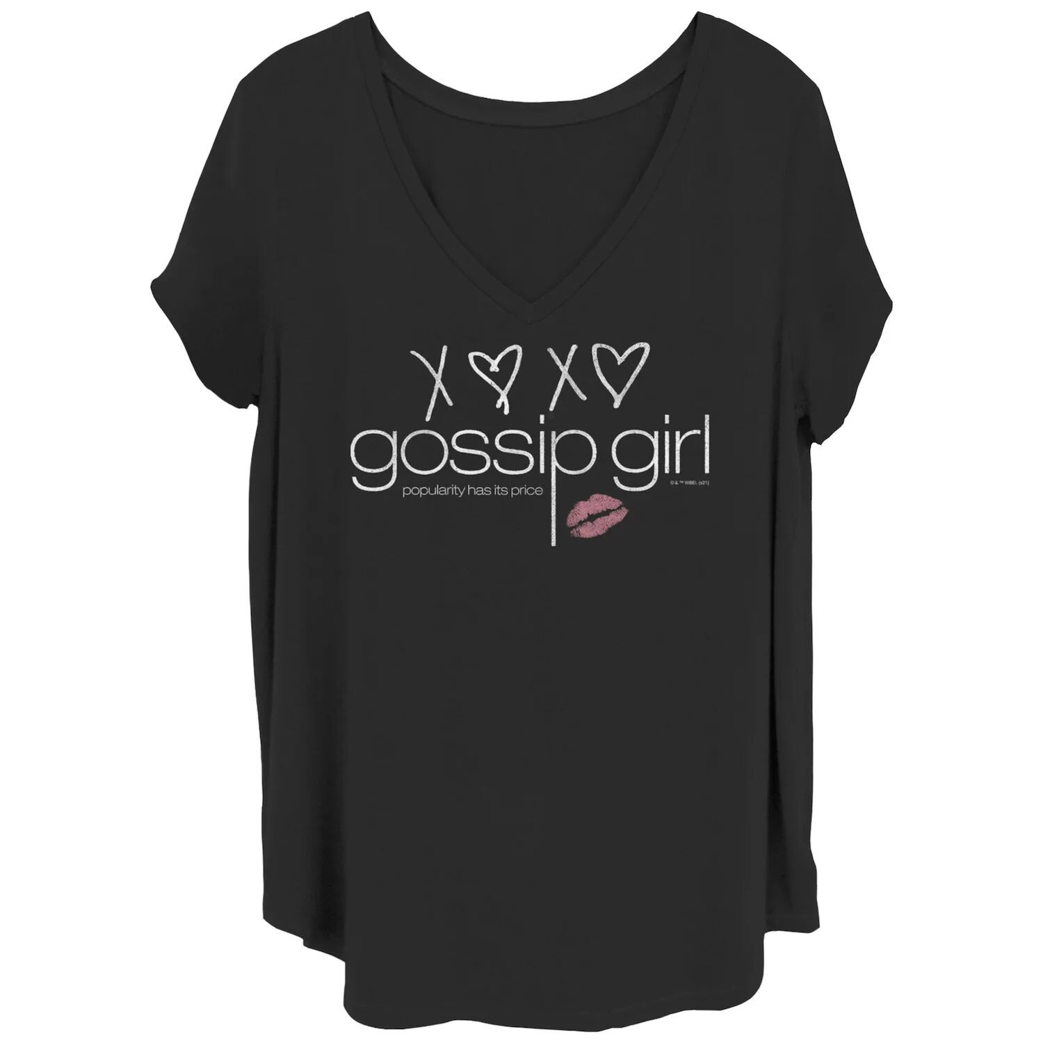 Детская футболка больших размеров Gossip Girl XOXO с логотипом и V-образным вырезом с графическим рисунком Licensed Character
Детская футболка больших размеров Gossip Girl XOXO с логотипом и V-образным вырезом с графическим рисунком Licensed Character
