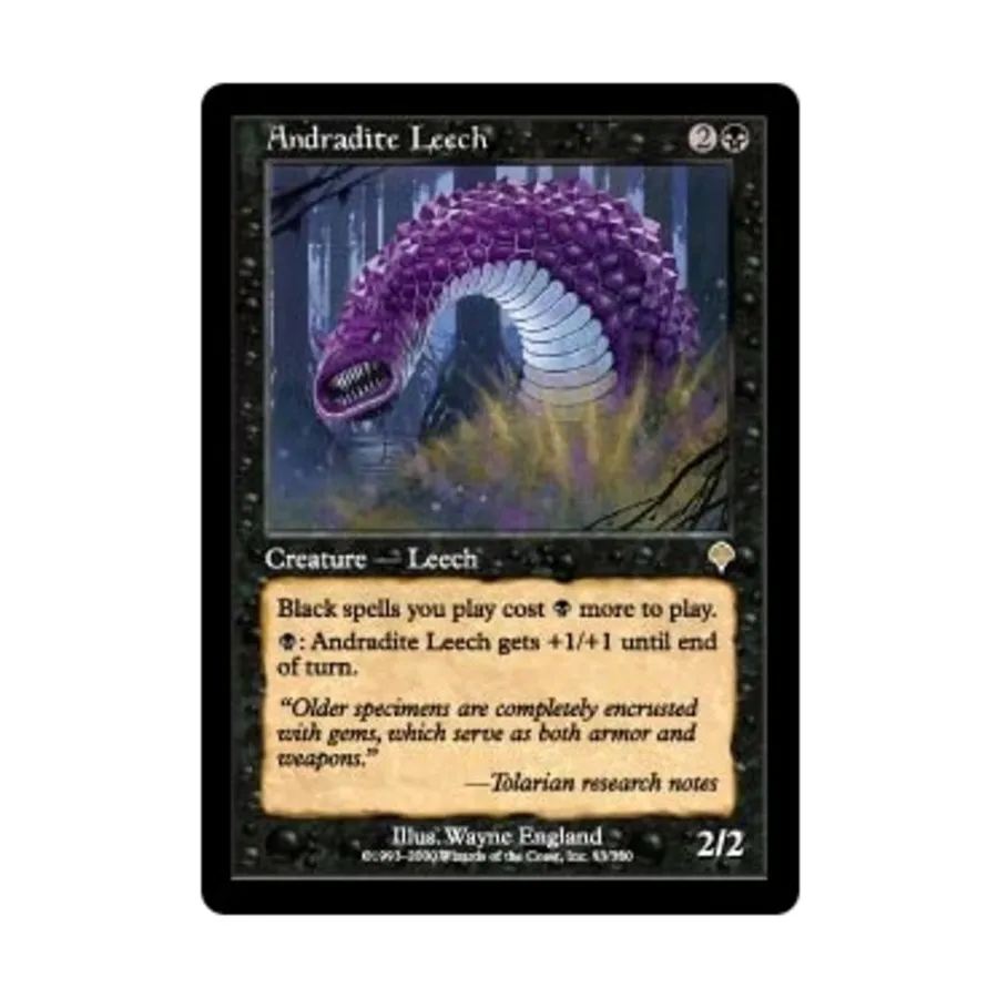 CCG Андрадитовая пиявка (клавиша R), MTG - Invasion
CCG Андрадитовая пиявка (клавиша R), MTG - Invasion