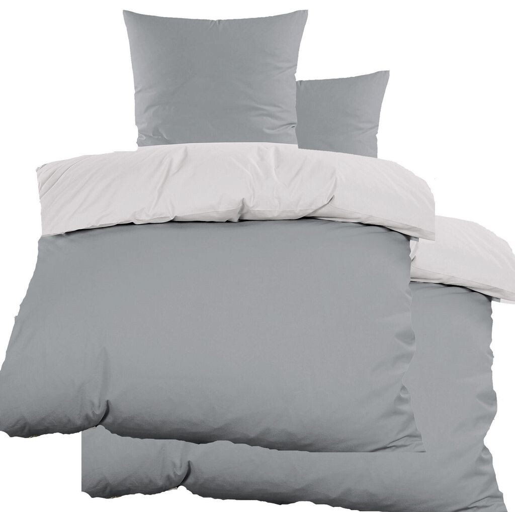 4 шт. Двустороннее постельное белье SATIN, 2x (135х200+80х80см), серо-серебристый, 100% хлопок, однотонный/однотонный KH-Haushaltshandel
4 шт. Двустороннее постельное белье SATIN, 2x (135х200+80х80см), серо-серебристый, 100% хлопок, однотонный/однотонный KH-Haushaltshandel