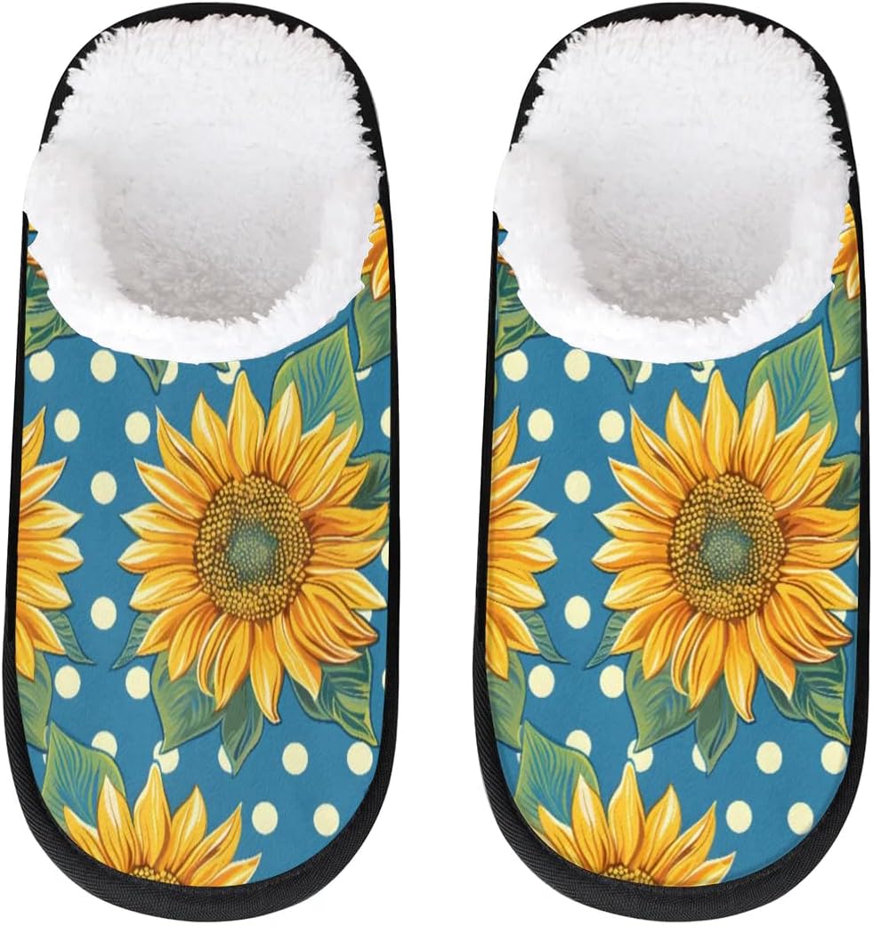 Тапочки Gublec для женщин и мужчин, уютные с нескользящей подошвой, для дома, теплые плюшевые тапочки для дома, спальни и путешествий, Sunflowers Dot
Тапочки Gublec для женщин и мужчин, уютные с нескользящей подошвой, для дома, теплые плюшевые тапочки для дома, спальни и путешествий, Sunflowers Dot