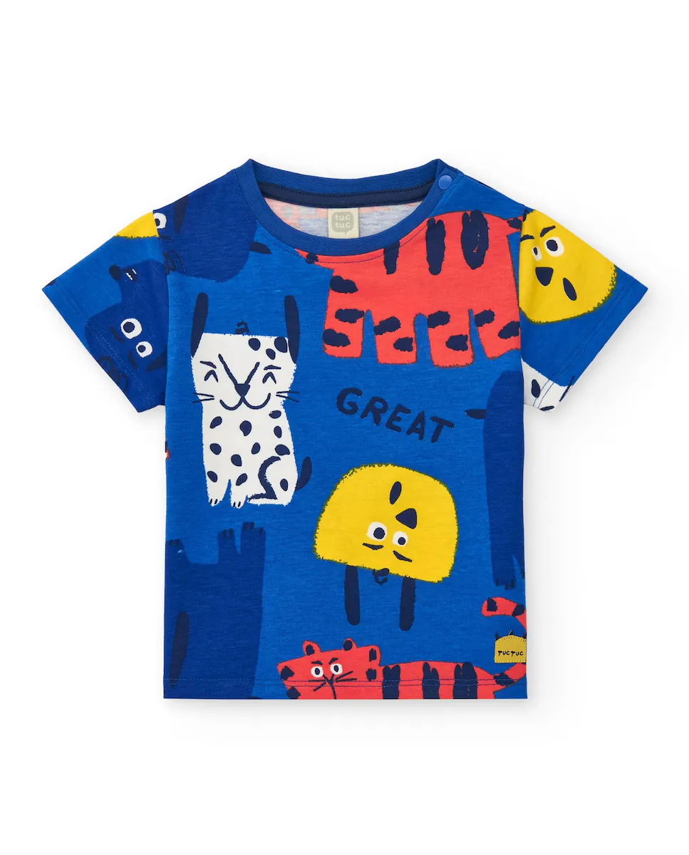 Футболка с принтом для мальчиков и застежкой на плечо Tuc tuc, синий
Футболка с принтом для мальчиков и застежкой на плечо Tuc tuc, синий