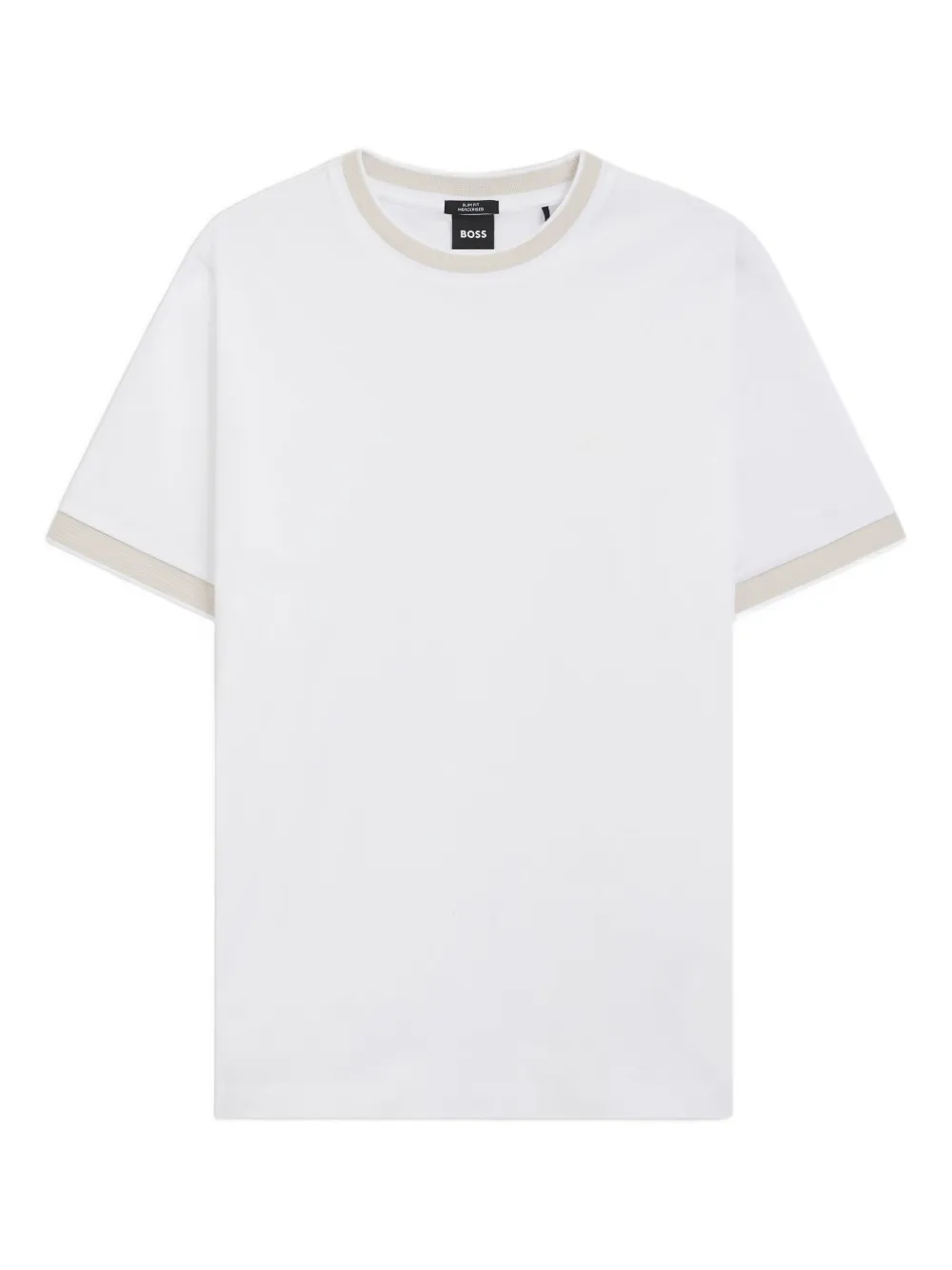 Футболка с круглым вырезом BOSS, белый 
Футболка с круглым вырезом BOSS, белый