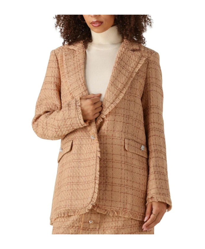 Элегантный блейзер верблюжьего цвета Silvian Heach, коричневый
Элегантный блейзер верблюжьего цвета Silvian Heach, коричневый