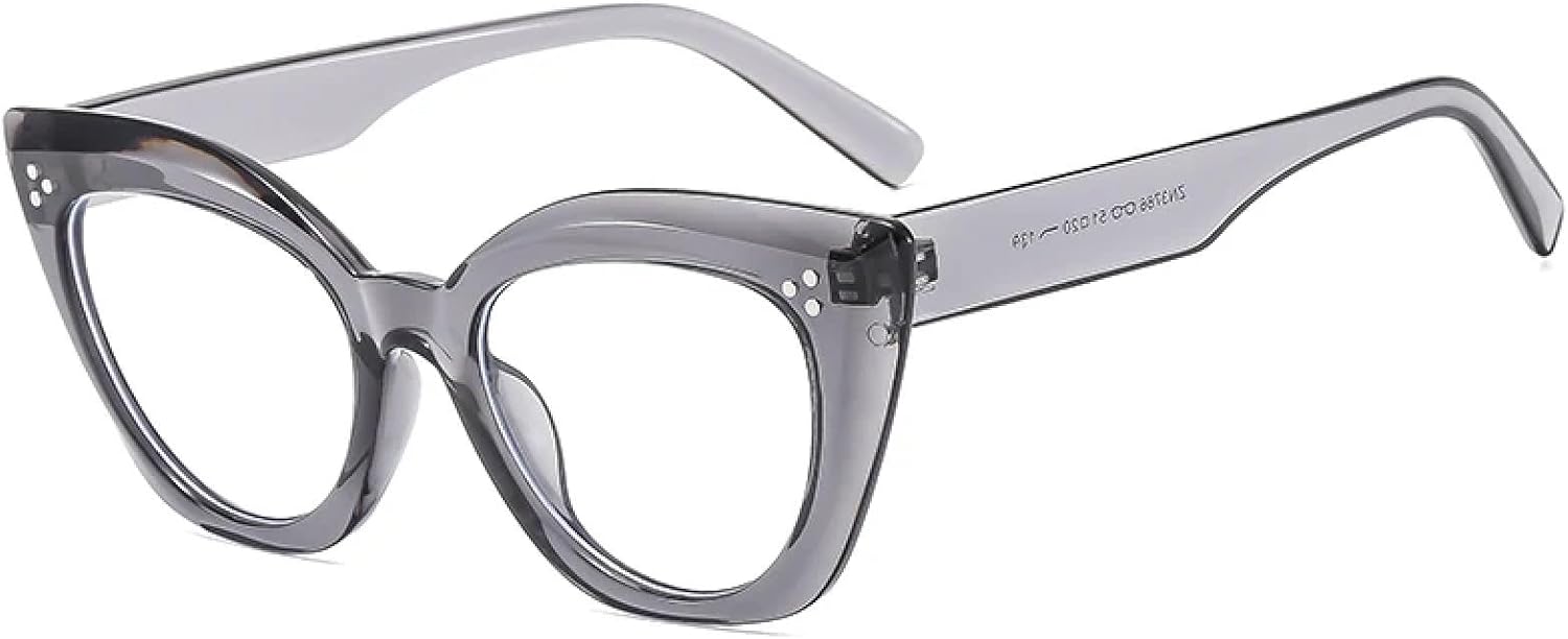 Модные солнцезащитные очки «кошачий глаз» для женщин, с толстой окантовкой и широкими дужками, в стиле ретро для мужчин, для уличной фотосъемки, модные, с защитой от УФ-излучения UV400 TVTBBVV, Grey Clear Lens
Модные солнцезащитные очки «кошачий глаз» для женщин, с толстой окантовкой и широкими дужками, в стиле ретро для мужчин, для уличной фотосъемки, модные, с защитой от УФ-излучения UV400 TVTBBVV, Grey Clear Lens