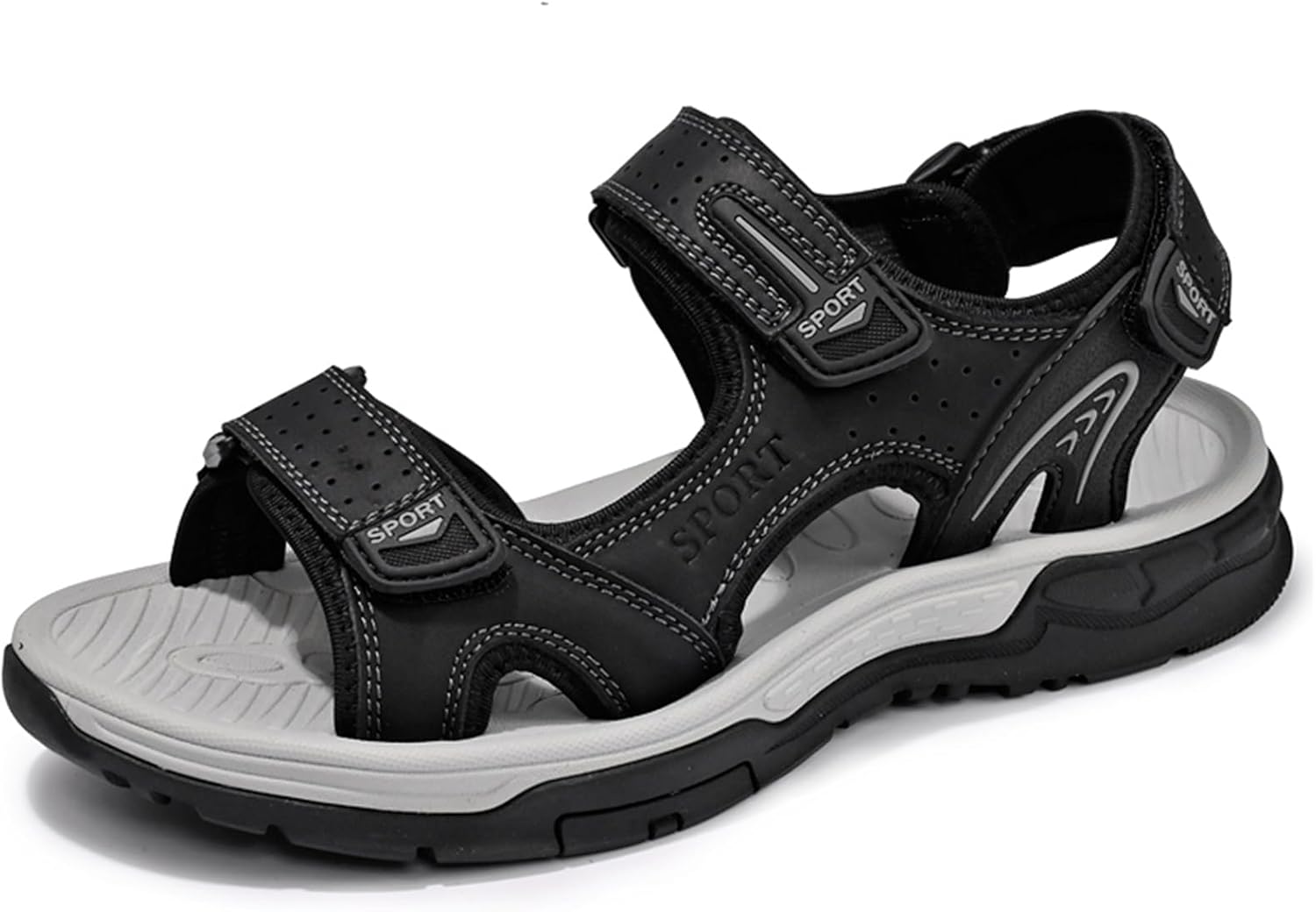 Мужские спортивные сандалии Abborora с открытым носком, пляжные сандалии-рыбацкие для мужчин, водные обувь, летние нескользящие походные сандалии из кожи, черный
Мужские спортивные сандалии Abborora с открытым носком, пляжные сандалии-рыбацкие для мужчин, водные обувь, летние нескользящие походные сандалии из кожи, черный