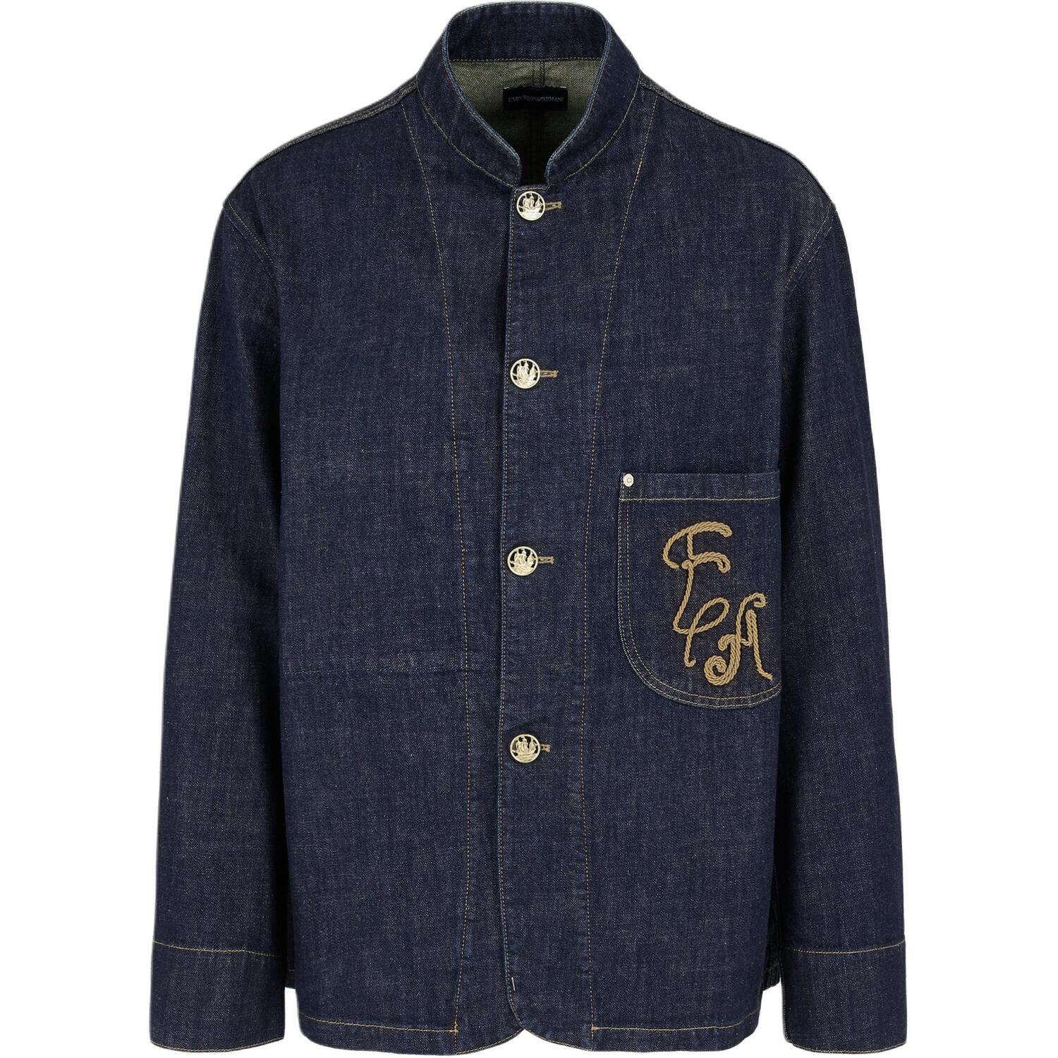 EMPORIO ARMANI Джинсовая куртка с вышитым логотипом, Blue
EMPORIO ARMANI Джинсовая куртка с вышитым логотипом, Blue