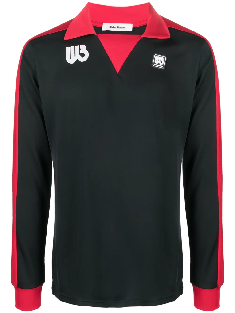 Футболка из джерси с длинными рукавами и логотипом Wales Bonner, черный
Футболка из джерси с длинными рукавами и логотипом Wales Bonner, черный