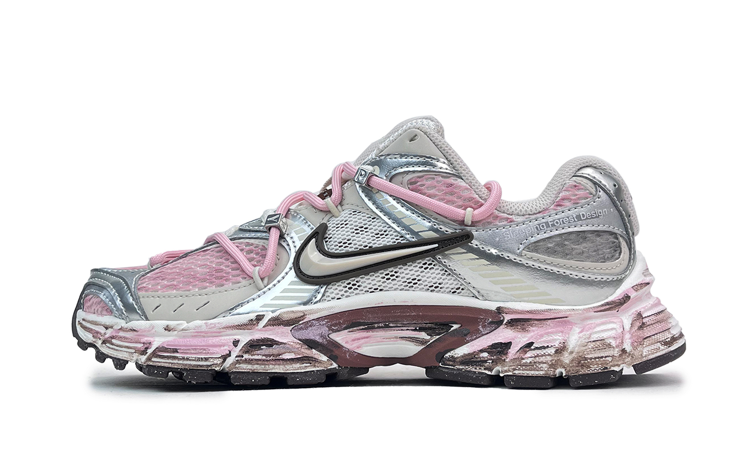 Nike Женские кроссовки для бега V5 RNR с устойчивостью к истиранию и дышащие низкие серебристо-розовые
Nike Женские кроссовки для бега V5 RNR с устойчивостью к истиранию и дышащие низкие серебристо-розовые