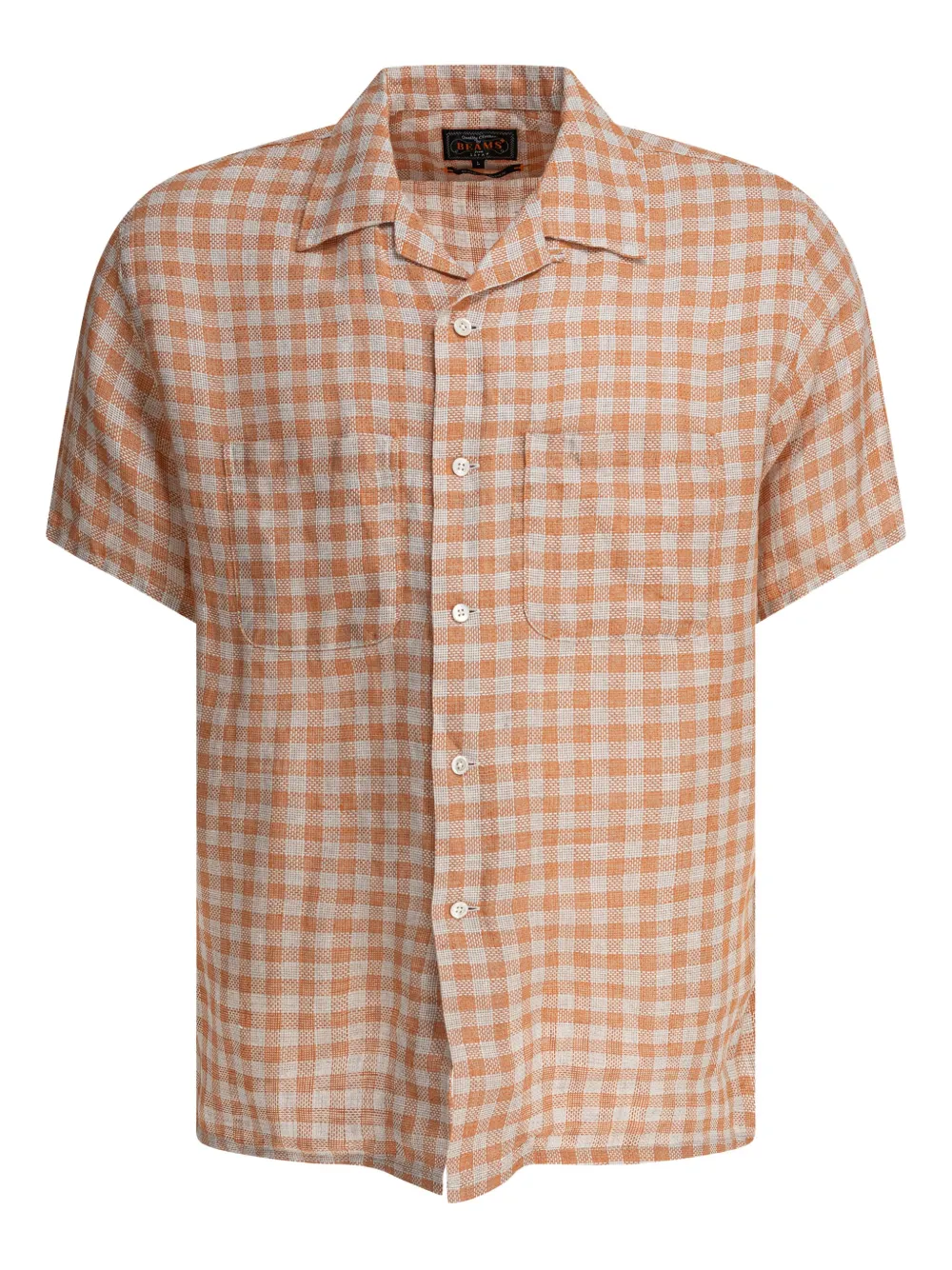 Рубашка в клетку с короткими рукавами BEAMS PLUS, оранжевый
Рубашка в клетку с короткими рукавами BEAMS PLUS, оранжевый