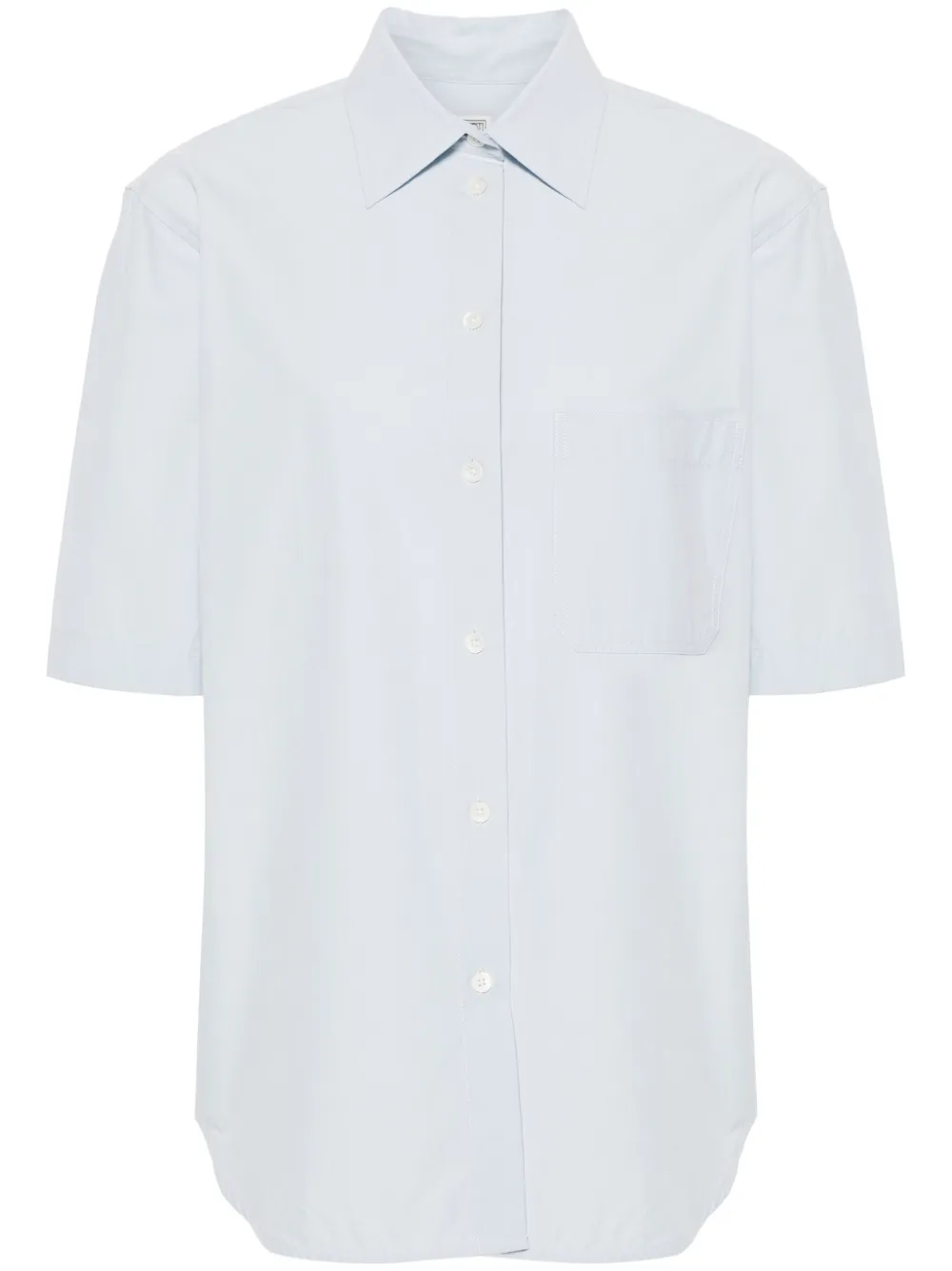 Поплиновая рубашка с короткими рукавами TOTEME, синий
Поплиновая рубашка с короткими рукавами TOTEME, синий