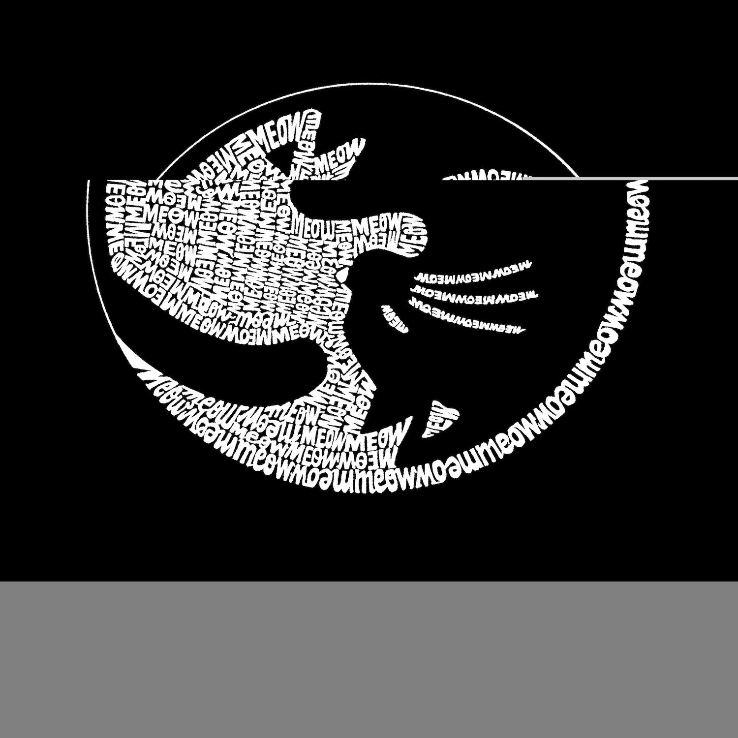 Инь Ян Кот — мужская футболка с длинным рукавом Word Art LA Pop Art 
Инь Ян Кот — мужская футболка с длинным рукавом Word Art LA Pop Art