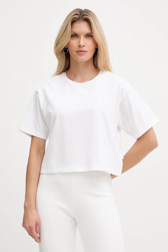 Хлопковая футболка Michael Michael Kors, белый
Хлопковая футболка Michael Michael Kors, белый