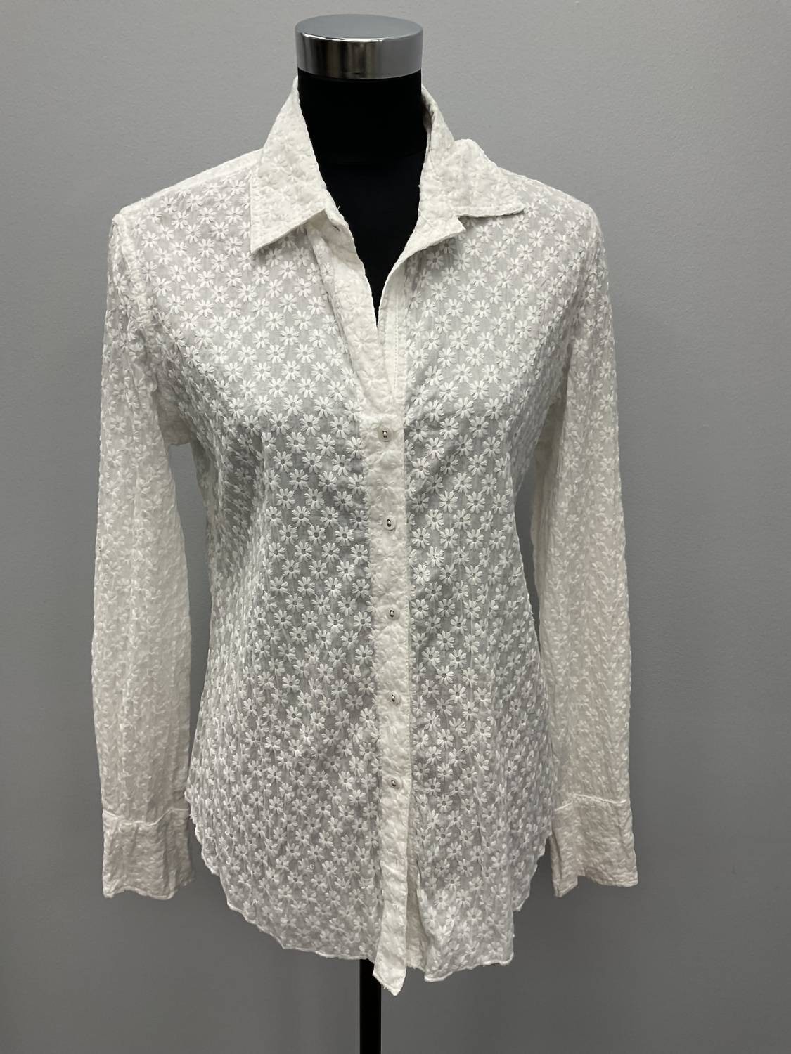 Белая вышитая хлопковая рубашка Cino
Белая вышитая хлопковая рубашка Cino