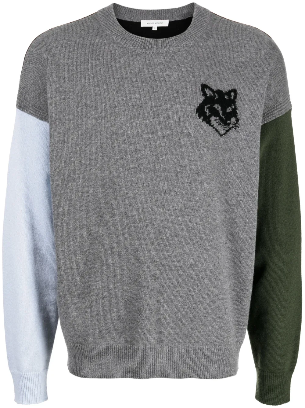 Шерстяной джемпер с логотипом Maison Kitsuné, серый
Шерстяной джемпер с логотипом Maison Kitsuné, серый