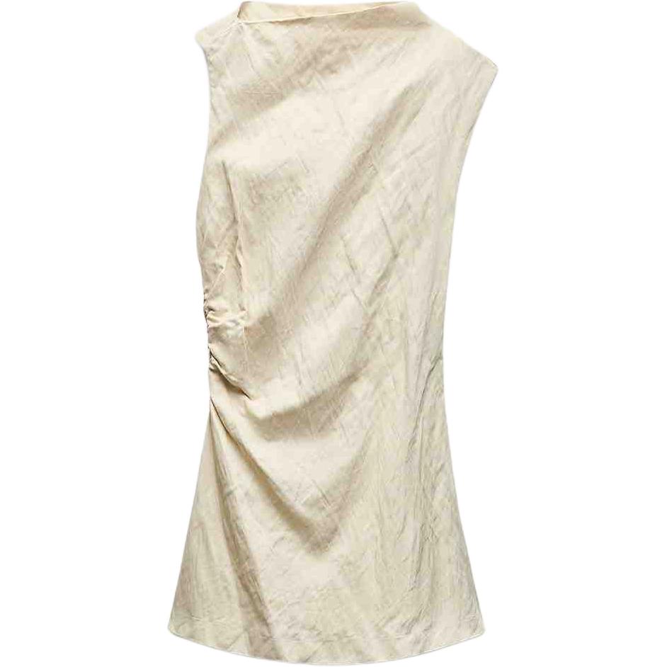 ZW Series Платье без рукавов Женское Небеленый белый ZARA
ZW Series Платье без рукавов Женское Небеленый белый ZARA