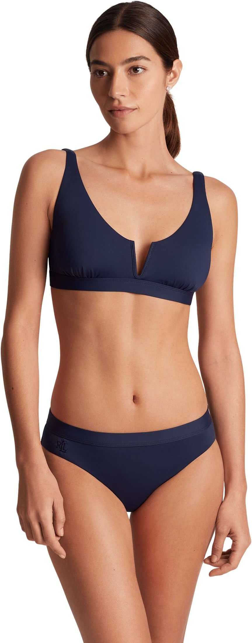 Низ бикини Lauren Ralph Lauren Beach Club Solid Band Hipster Bottom, цвет Dark Navy
Низ бикини Lauren Ralph Lauren Beach Club Solid Band Hipster Bottom, цвет Dark Navy