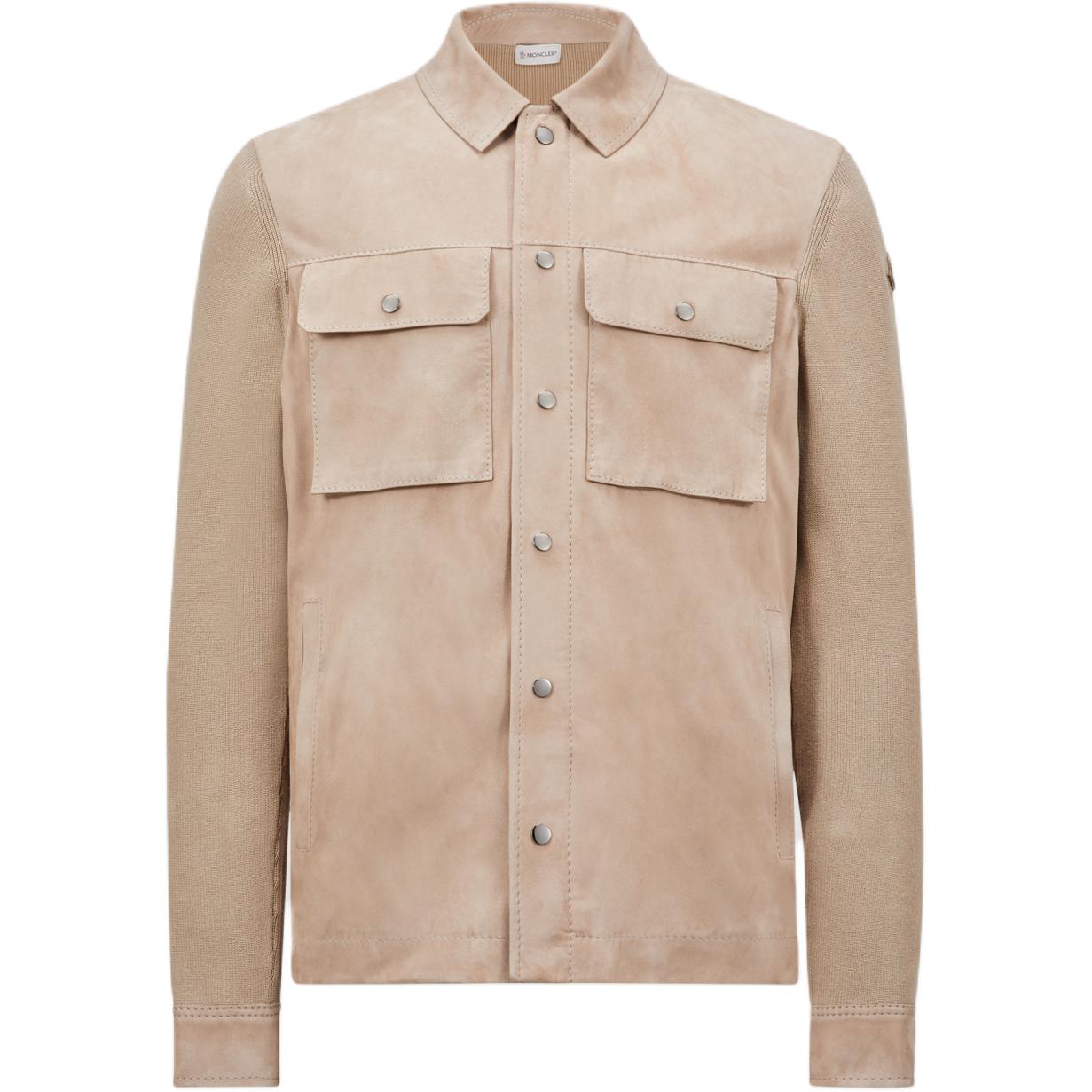 Кожаный кардиган на пуговицах спереди Moncler, бежевый
Кожаный кардиган на пуговицах спереди Moncler, бежевый