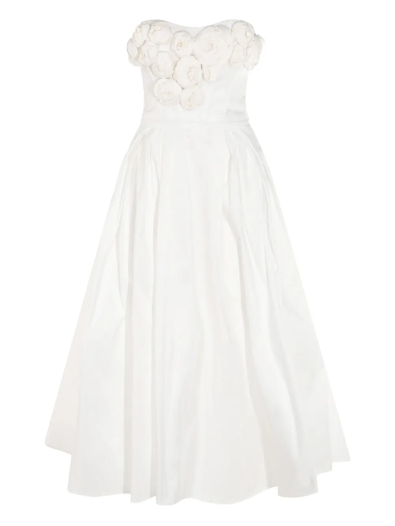 Габардиновое платье миди с аппликацией Elisabetta Franchi, белый
Габардиновое платье миди с аппликацией Elisabetta Franchi, белый