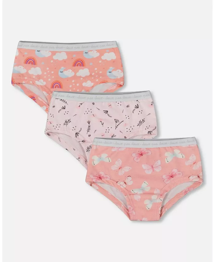 Детские хлопковые трусики-шортики с принтом (упаковка 3 шт) - разноцветные, для малышей и детей Deux par Deux, мультиколор
Детские хлопковые трусики-шортики с принтом (упаковка 3 шт) - разноцветные, для малышей и детей Deux par Deux, мультиколор