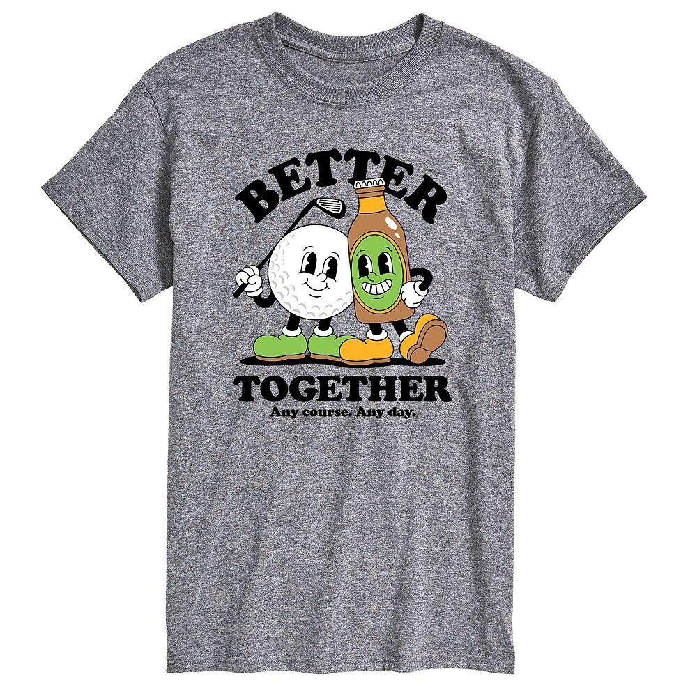 Мужская футболка с изображением талисмана гольфа Better Together Licensed Character, цвет Heather Gray
Мужская футболка с изображением талисмана гольфа Better Together Licensed Character, цвет Heather Gray