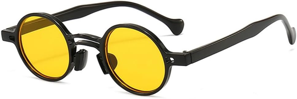 Ретро маленькие круглые солнцезащитные очки с двойной перемычкой для женщин, прозрачные линзы, защита от УФ-излучения UV400, мужские солнцезащитные очки в стиле панк LANGSER, Black Yellow
Ретро маленькие круглые солнцезащитные очки с двойной перемычкой для женщин, прозрачные линзы, защита от УФ-излучения UV400, мужские солнцезащитные очки в стиле панк LANGSER, Black Yellow