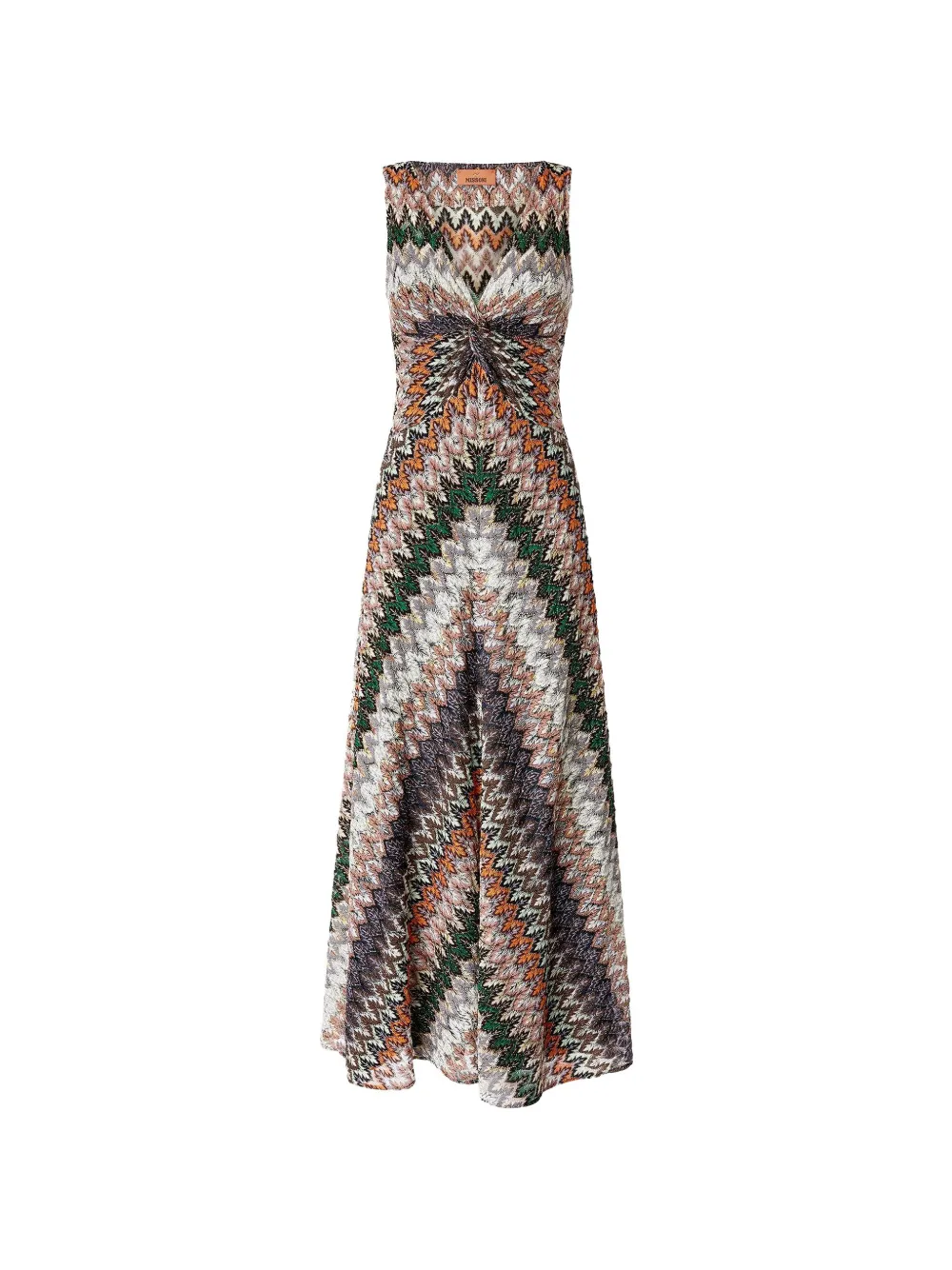 Платье макси с узором и V-образным вырезом Missoni, бежевый
Платье макси с узором и V-образным вырезом Missoni, бежевый