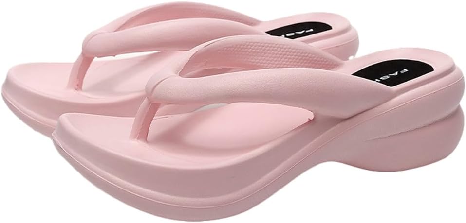 Женские и мужские повседневные платформенные шлепанцы, сандалии на плоской подошве, летние пляжные тапочки, удобные для прогулок на улице Rungion, розовый
Женские и мужские повседневные платформенные шлепанцы, сандалии на плоской подошве, летние пляжные тапочки, удобные для прогулок на улице Rungion, розовый