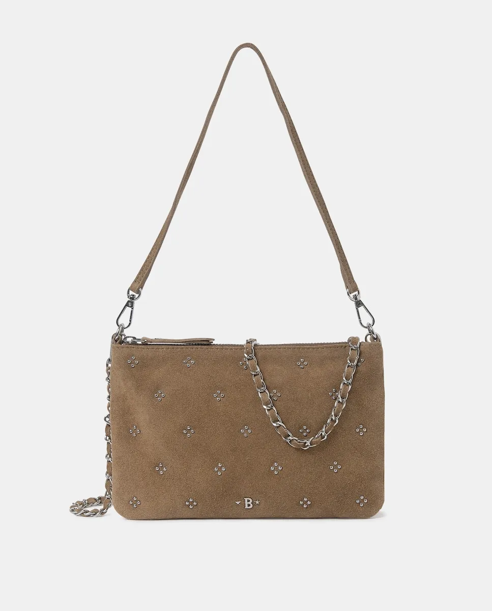 Сумка через плечо из кожи с заклепками Brownie, темно-коричневый
Сумка через плечо из кожи с заклепками Brownie, темно-коричневый