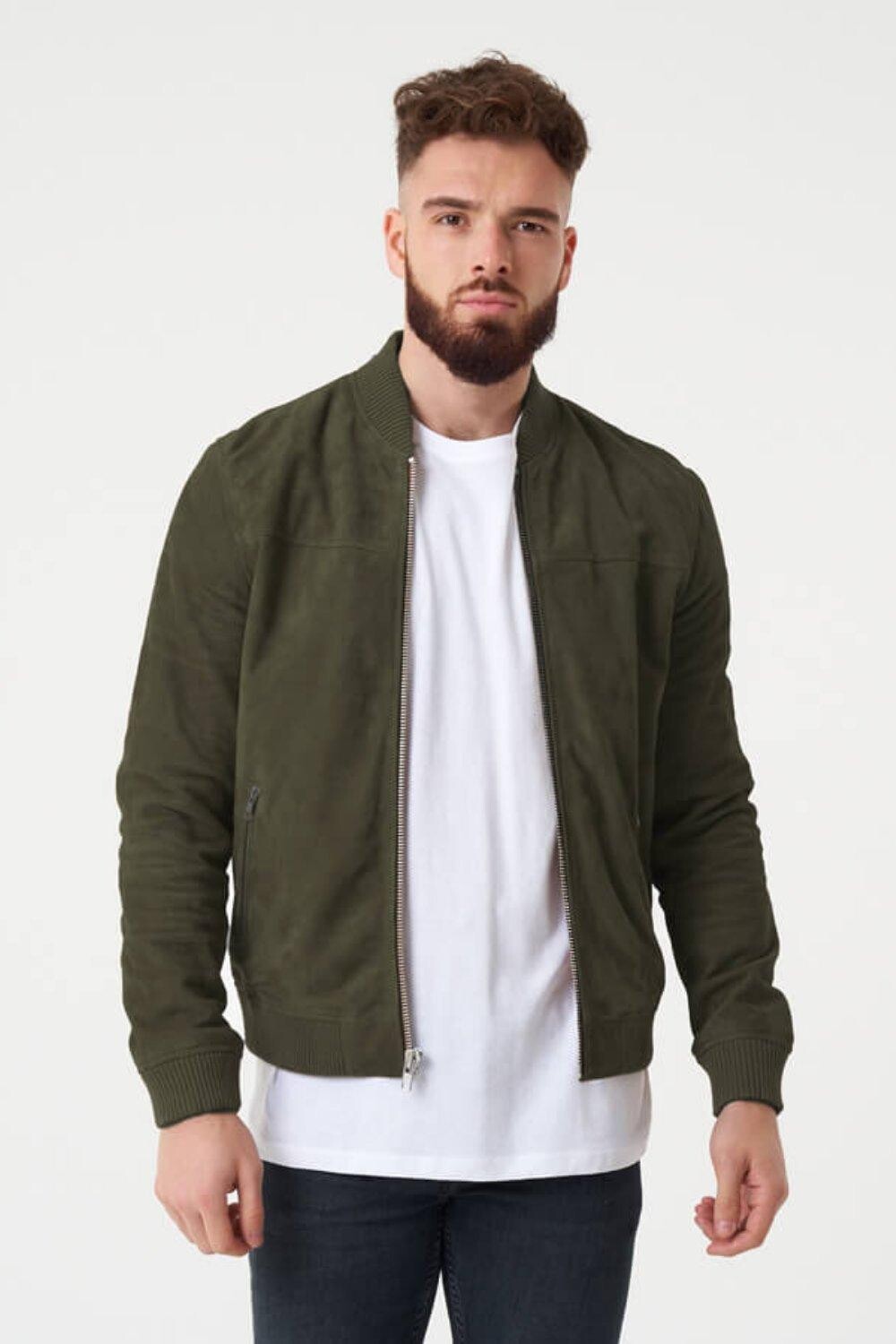 Бомбер цвета хаки из козьей замши Barneys Originals, хаки
Бомбер цвета хаки из козьей замши Barneys Originals, хаки